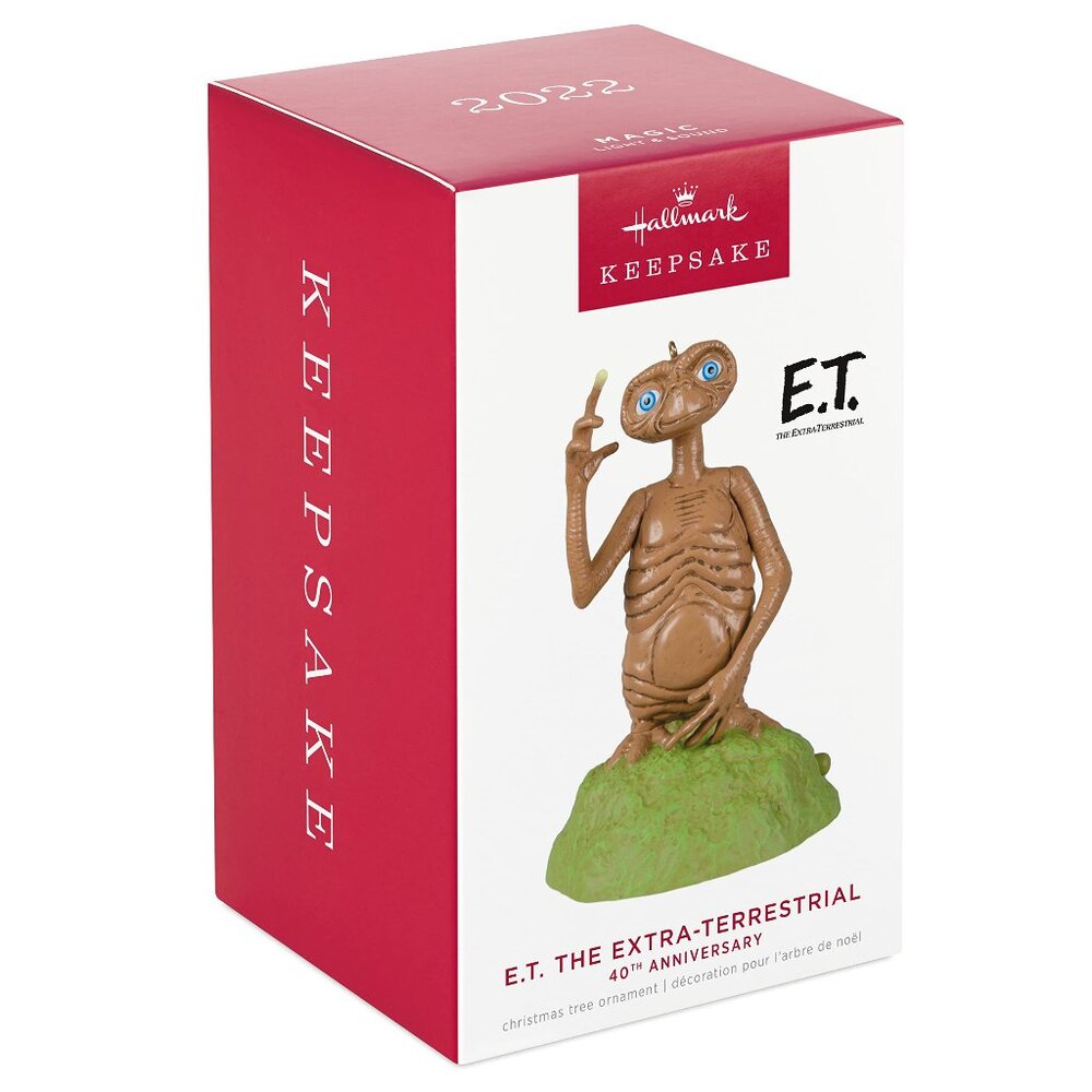 New! E.T. the Extra-Terrestrial 40th Anniversary Hallmark Keepsake Ornament 2022